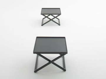 PORTOFINO - Square wenge coffee table with tray by Paola Lenti - view 3